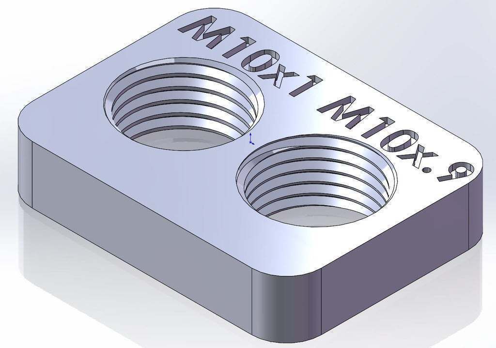Free STL file M10 pitch checking・3D print design to download・Cults