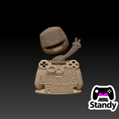 1.png OBJ file little big planet ps4- ps5 controller stand・3D printable model to download