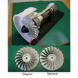 P1060569as.jpg Free STL file Jet Engine; Geared Turbofan (GTF), Optional-Fan・Model to download and 3D print
