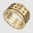 perspective_render.png Rotating Grid Design Ring 3D print