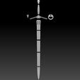 Preview15.jpg Geralt Steel Sword - Netflix Version 3D print model
