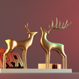 render_6.png Decoração de Natal com estátua de veado