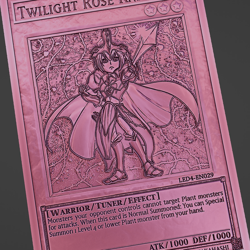 Twilight Rose Knight - yu-gi-oh! STL File for 3D printingCults