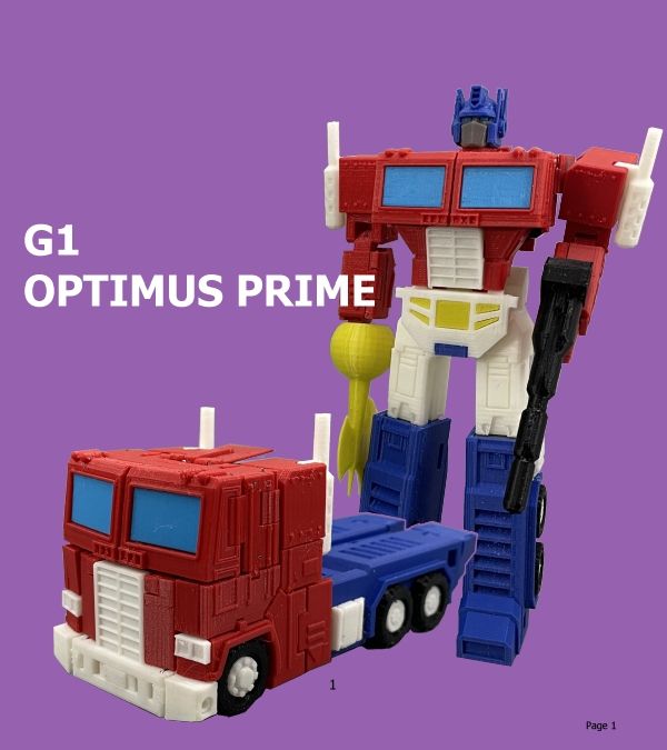 3D Print Transformers Optimus Prime Jungen Mädchen Rucksack Schultasche Kinder 
