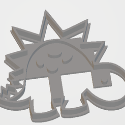 Dino 3.png Download free STL file Dinosaur cutter 3 • Model to 3D print, Disagns1108