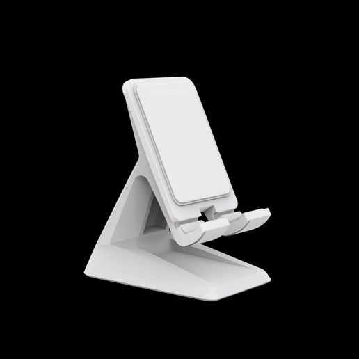 📞 Futuristic Sculpted Phone Stand 3D Print Model・ STL File for