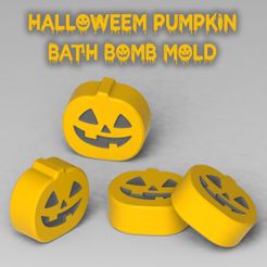 Cover-2.jpg Bath Bomb Mold | Halloween Pumpkin (STL)