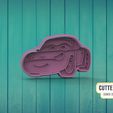sally-cars.jpg Fichier STL Découpeur de biscuits Sally Cars・Modèle à télécharger et à imprimer en 3D
