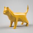 render.jpg Low Poly Cat Sculpture 3D Model