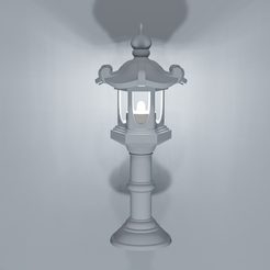 foto-farol.png Archivo STL Farol Japones con luz・Plan para descargar y imprimir en 3D