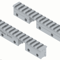 01_AEA_HPMax.png 3D file AEA HPMax sight mount 11 mm and Picatinny, 0 and 1.4 degrees・3D printable model to download