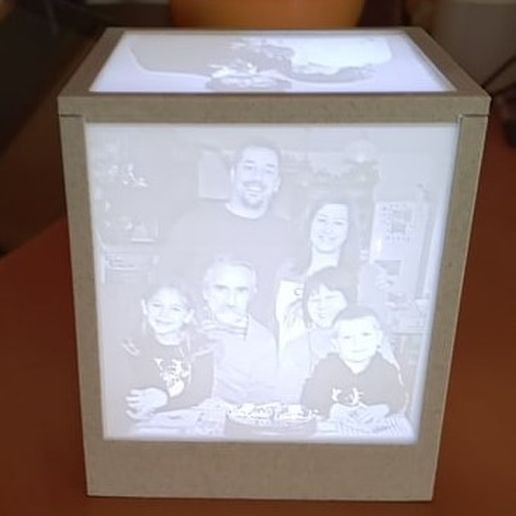 Lithophane picture box 3D model