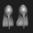 3.jpg 9 SET FASHIONABLE PENDANT WOMENS SHOES HALF-BOOTS 3D MODEL COLLECTION