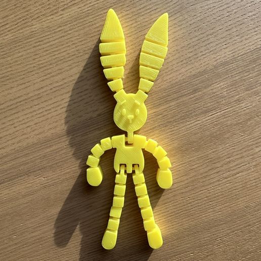 🐇 Articulated flexible rabbit・Free STL File for 3D printing・Cults
