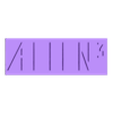 Alien 3.stl Logos de Aliens 1-3