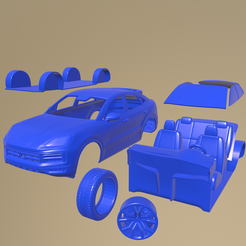 a11_005.png STL file Porsche Cayenne E-Hybrid Coupe 2024 PRINTABLE CAR IN SEPARATE PARTS・3D print model to download