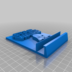 StarWars.png Fichier 3D gratuit Support de téléphone portable Star Wars・Design pour imprimante 3D à télécharger, KikeMaker