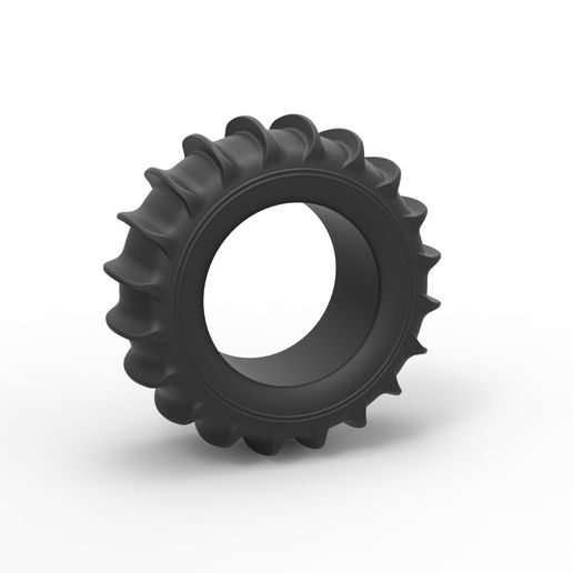 Diecast Dune buggy rear tire Scale 1 to 10 3D model