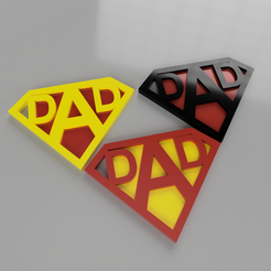 porte_cle_super_ded.png STL file Father's Day Super DAD Keychain・3D printable model to download, GT3DMakers