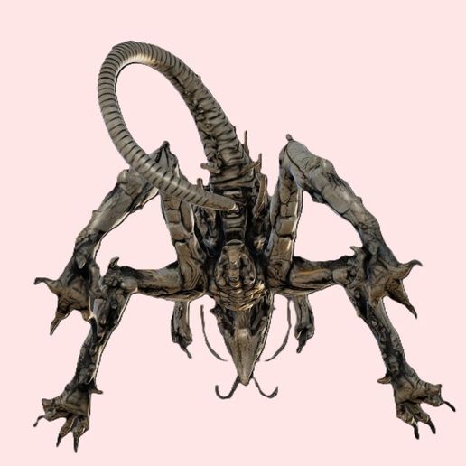 👽 Chitinous Alien Ravager・ STL File for 3D printing・Cults