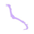 516_Left-Leg_Tight v2.stl [3Dino Puzzle] Spinosaurus Ver.2.0