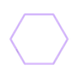 Hexagon~6.5in_depth_0.5in.stl Hexagon Cookie Cutter 6.5in / 16.5cm