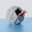 1.png geodesic dome pencil holder