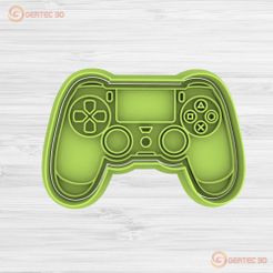 1.153.jpg STL file DOUGH CUTTER JOYSTICK PS4 - COOKIE CUTTER・Model to download and 3D print