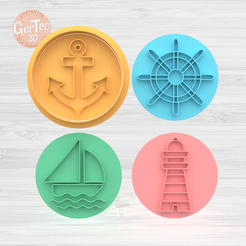 1.1167.png STL file SET MARINO Cutter + Stamp / Cookie Cutter・3D printable model to download