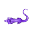 model_82.stl Dragon-serpent elongated stretch, dinosaur, dino, prehistoric, jurassic, fossil, reptile, creature, monster, fantasy, dragon, beast