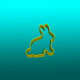 rabbit.png 3D Printed Rabbit Cookie Cutter, .STL Design for 3D Printers - Baking Adventure & Unique Treats