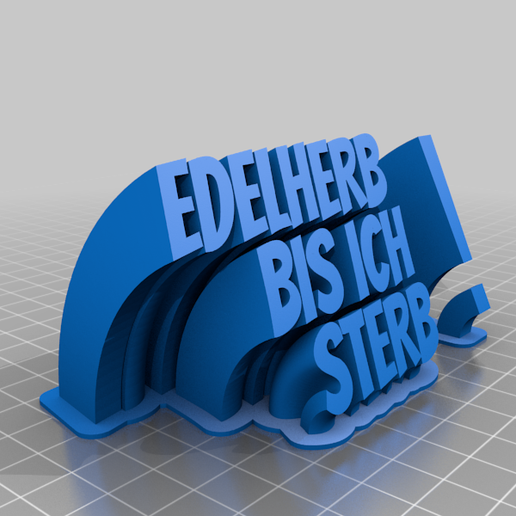 My Customized SSERFweepinBEERg 2-line name plate (text) - 3D model önizlemesi