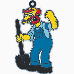 willie-tinker.png Fichier STL Porte-clés Willie des Simpsons・Plan pour impression 3D à télécharger