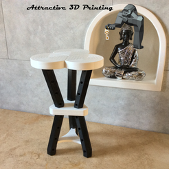 TABOURET-TREFLE-PNG.png Файл STL ДИЗАЙНЕРСКИЙ СТУЛ・Модель для загрузки и 3D-печати