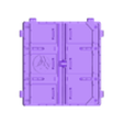 Q_logo.stl Containers for wargame terrain 6.25x6.25x15cm