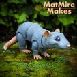 Painted-0288-copy.jpg Rat Articulated Fidget Figure, 3mf included, cute rodent flexi