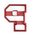 Varsity-P-2.png Varsity Style Letter P Cookie Cutter