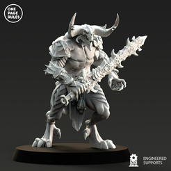 ONE Ads RULES ENGINEERED SUPPORTS Free STL file War Warrior・Object to download and to 3D print