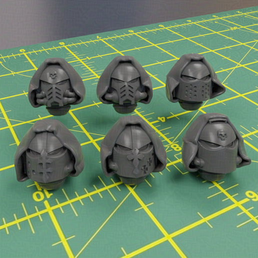 Hooded Space Knights Helmets - conversion set [913530]