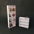 20231125_110038-f.jpg Two Miniature Bookcases - Miniature Furniture 1/12 scale