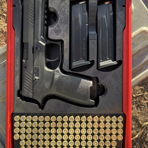IMG_3565.jpeg Ruger Mark IV, 22/45 LITE (With silencer) Milwaukee Packout Low Profile Insert Gun Case
