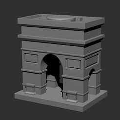 Arc-de-Thriumph.jpg Archivo STL Arco del Triunfo desde París - Francia・Plan de impresora 3D para descargar