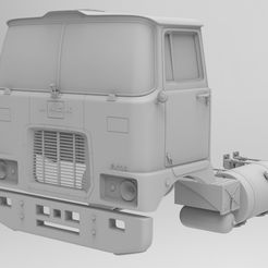 day0000.jpg Fichier STL MACK F700 DAY CAB ÉCHELLE 1/32・Plan à imprimer en 3D à télécharger