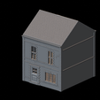 House-2-no-damage-2.png WWII Tabletop Terrain Set 28mm scale (3D Printable Files) - Based on real buildings from Carentan, France