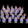 MANOS 1.jpg Sign language Alphabet in 3d (SLA), stl separated by letters.