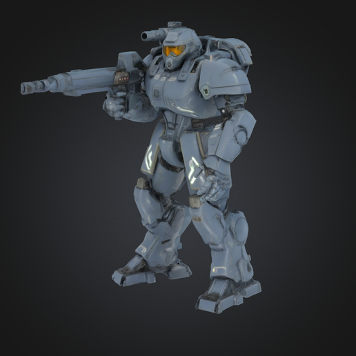 🫡 sci-fi human mech soldier game rpg・ STL File for 3D printing・Cults