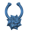 Fem-jewel-56-v1-08.png STL file fake Nose hook "Incubus" FAKE NIPPLE Clamps Pendant PIERCING Female Septum Barbaella male Non-Piercing Body Jewellery Bondage Weight femJ-56 3d print cnc・3D printable model to download
