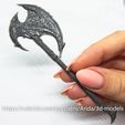 20230830_114208.jpg The elder scrolls: Skyrim weapons - Daedric Battleaxe