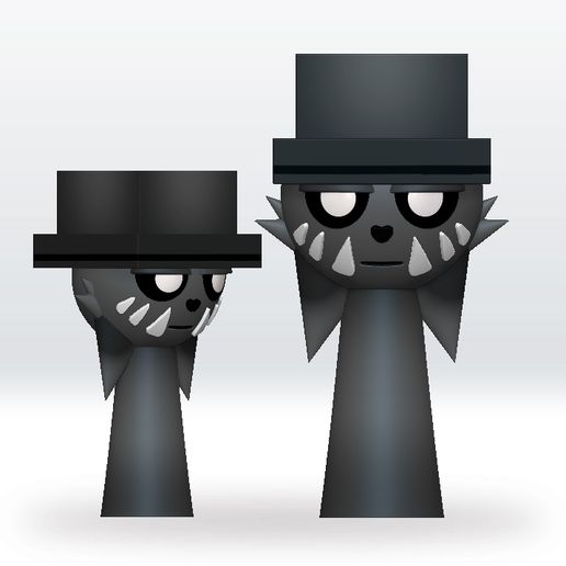 📁 OC Sprunki STL file 3D Model Character Obj, Sprunki Pyramixed 3mf ...