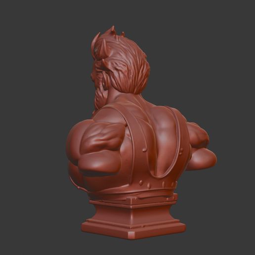 👤 Akuma Hero Head Bust 3D Model - STL Printable Gaming Sculpture ...